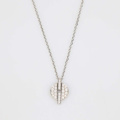 Cartier 18K White Gold Diamond Hinalia Necklace