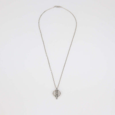 Cartier 18K White Gold Diamond Hinalia Necklace