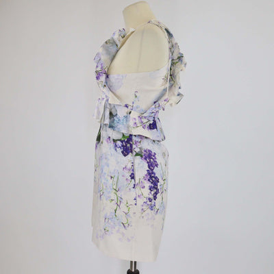 Zimmermann Multicolor Floral Print Linen Pinafore Mini Dress