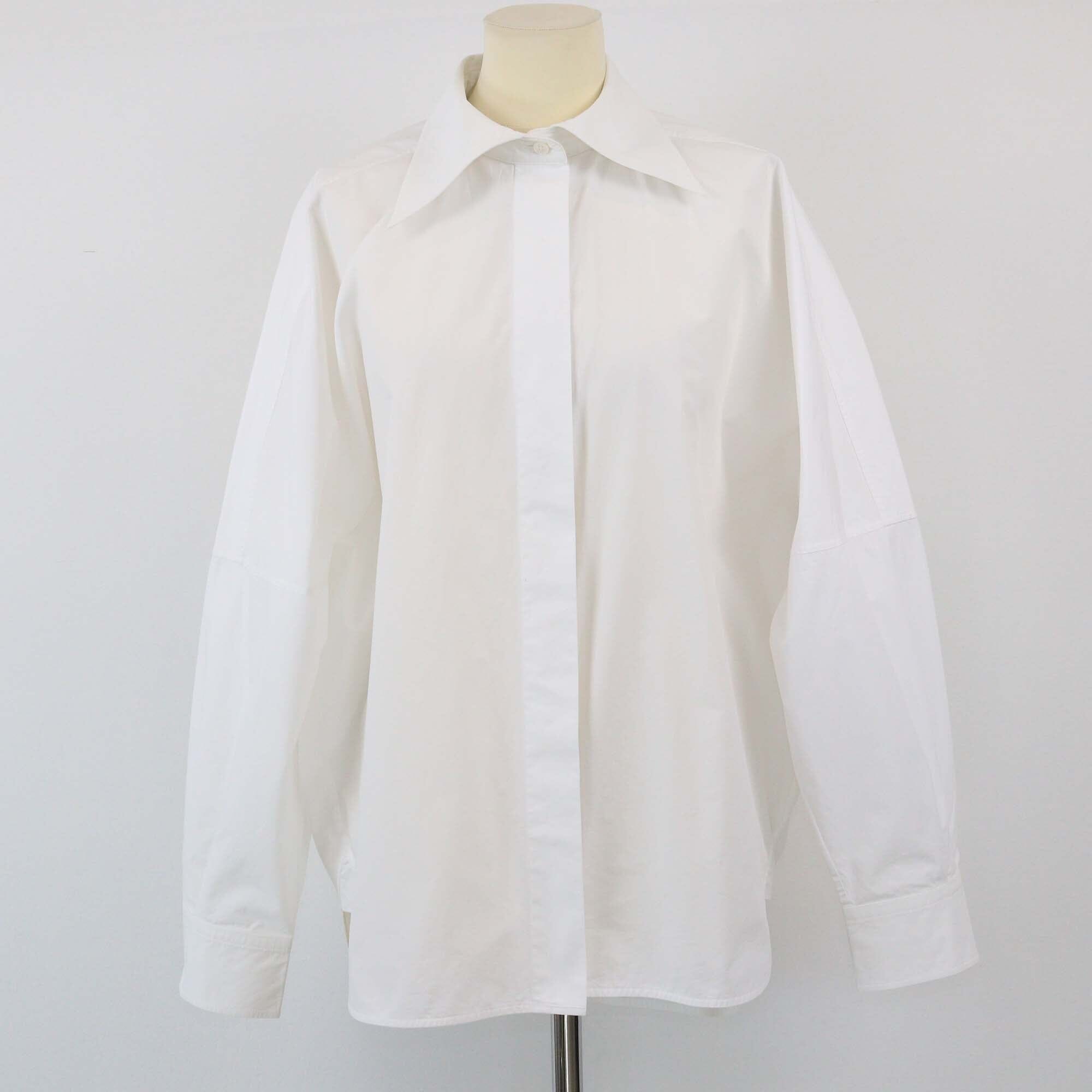 Valentino White Longsleeve Oversized Shirt Womens Valentino 