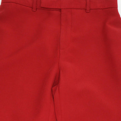 Gucci Red Silk Wool Eterotopia Flared Pants
