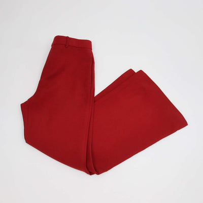 Gucci Red Silk Wool Eterotopia Flared Pants