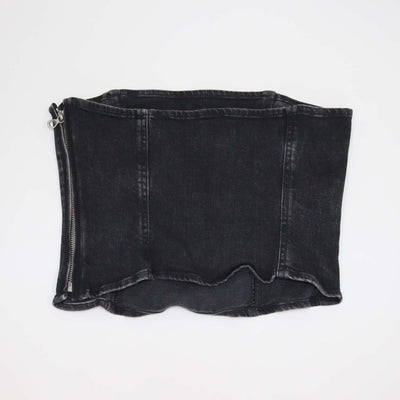 Diesel Black Denim Tube Top