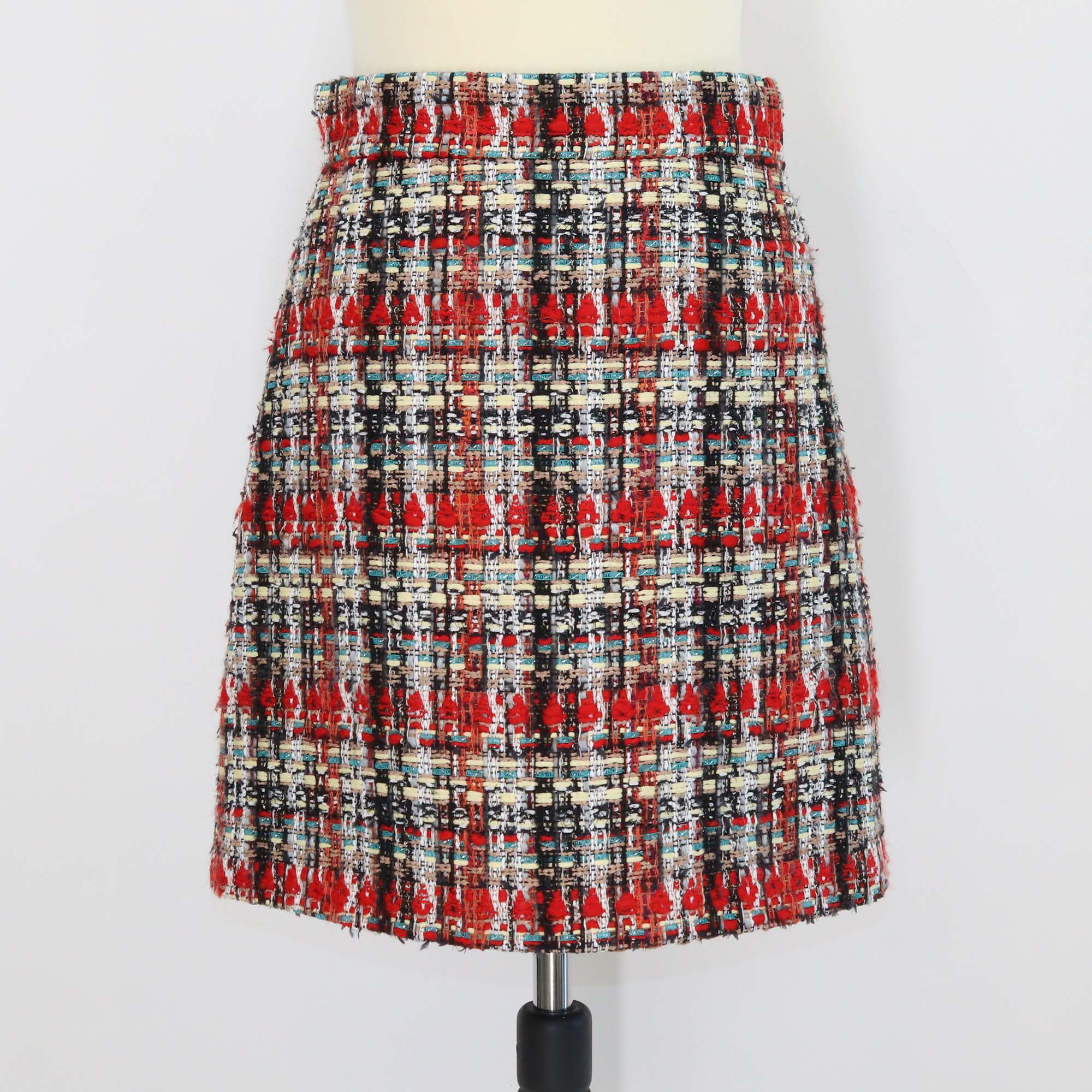 Gucci Multicolor Tweed Mini Skirt
