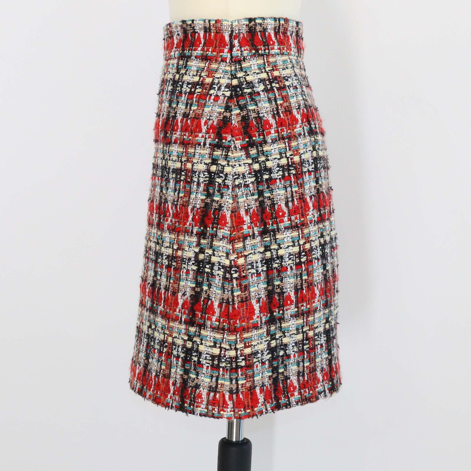 Gucci Multicolor Tweed Mini Skirt