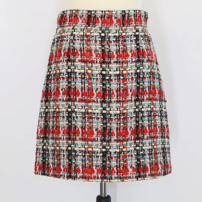 Gucci Multicolor Tweed Mini Skirt