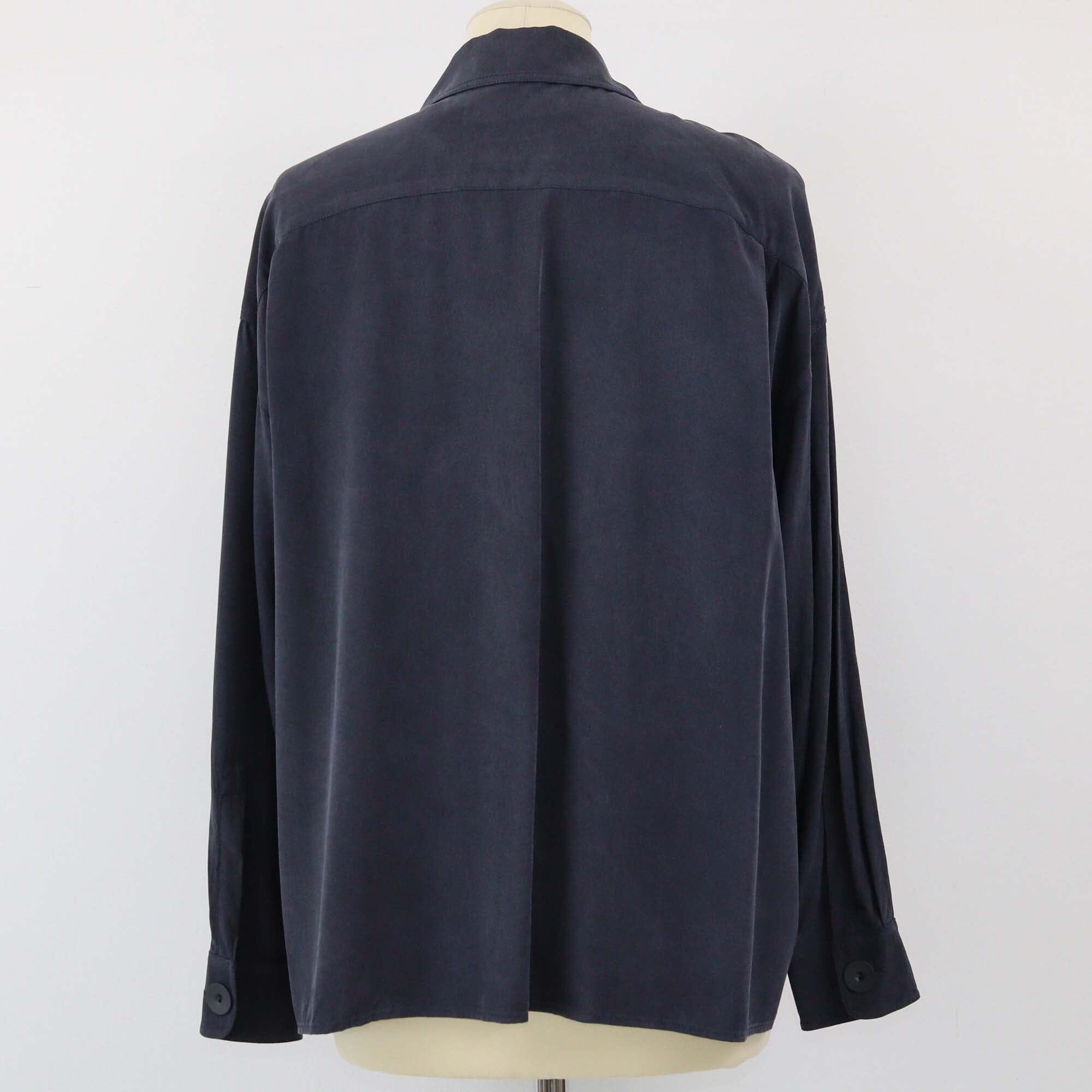 Max Mara Black Pocket Detailed Long Sleeve Shirt Womens Max Mara 