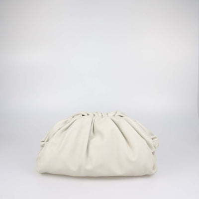 Bottega Veneta Off White Leather Medium The Pouch Bag