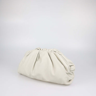Bottega Veneta Off White Leather Medium The Pouch Bag