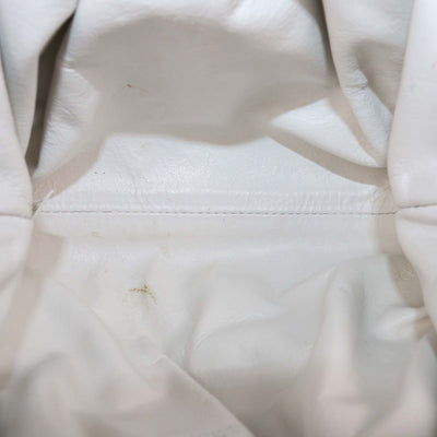 Bottega Veneta Off White Boucle Raffia Mini The Pouch Clutch