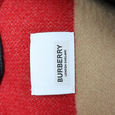 Burberry Kids Archive Beige Wool Icon Stripe Duffle Coat