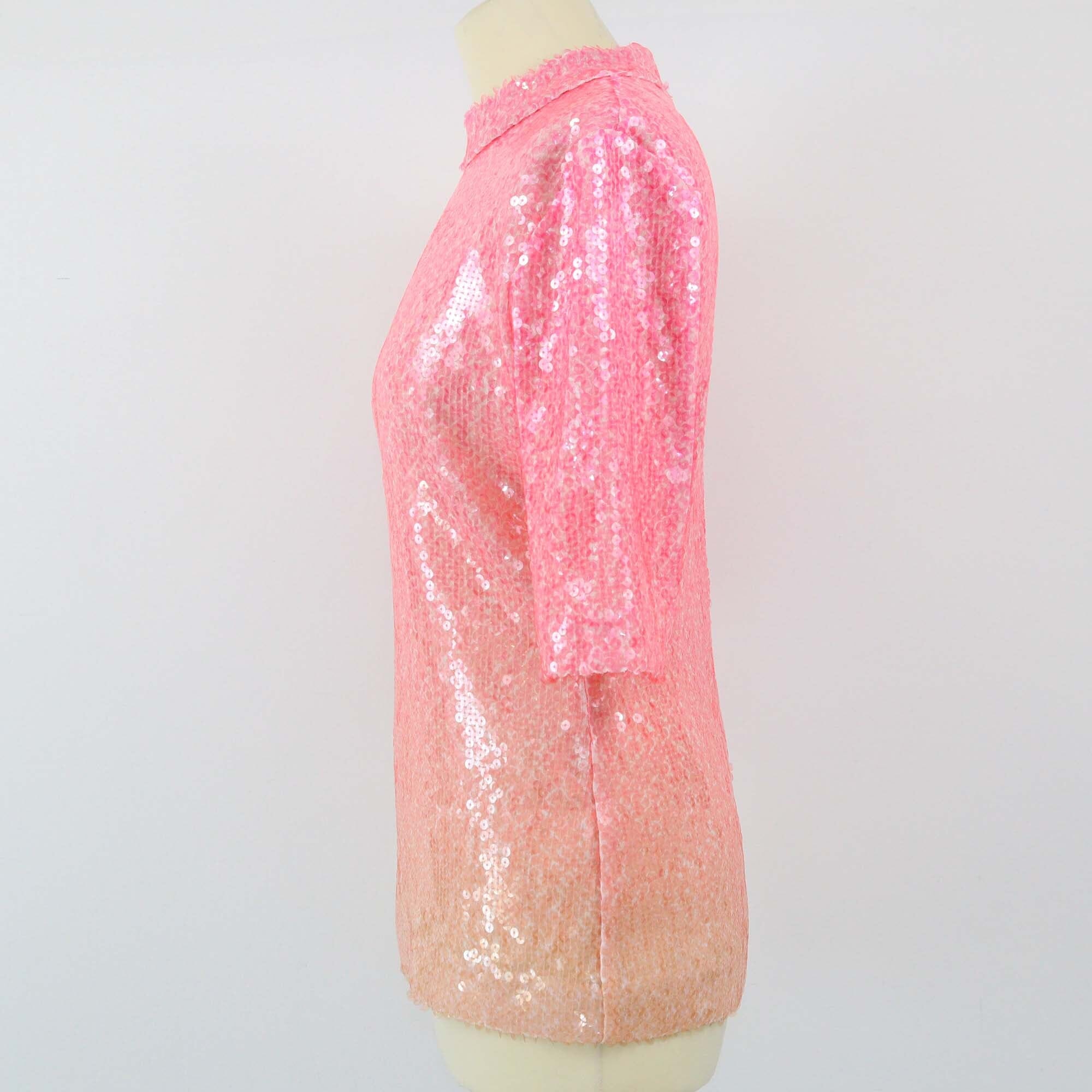 Stella McCartney Pink Sequins Top Womens Stella McCartney 