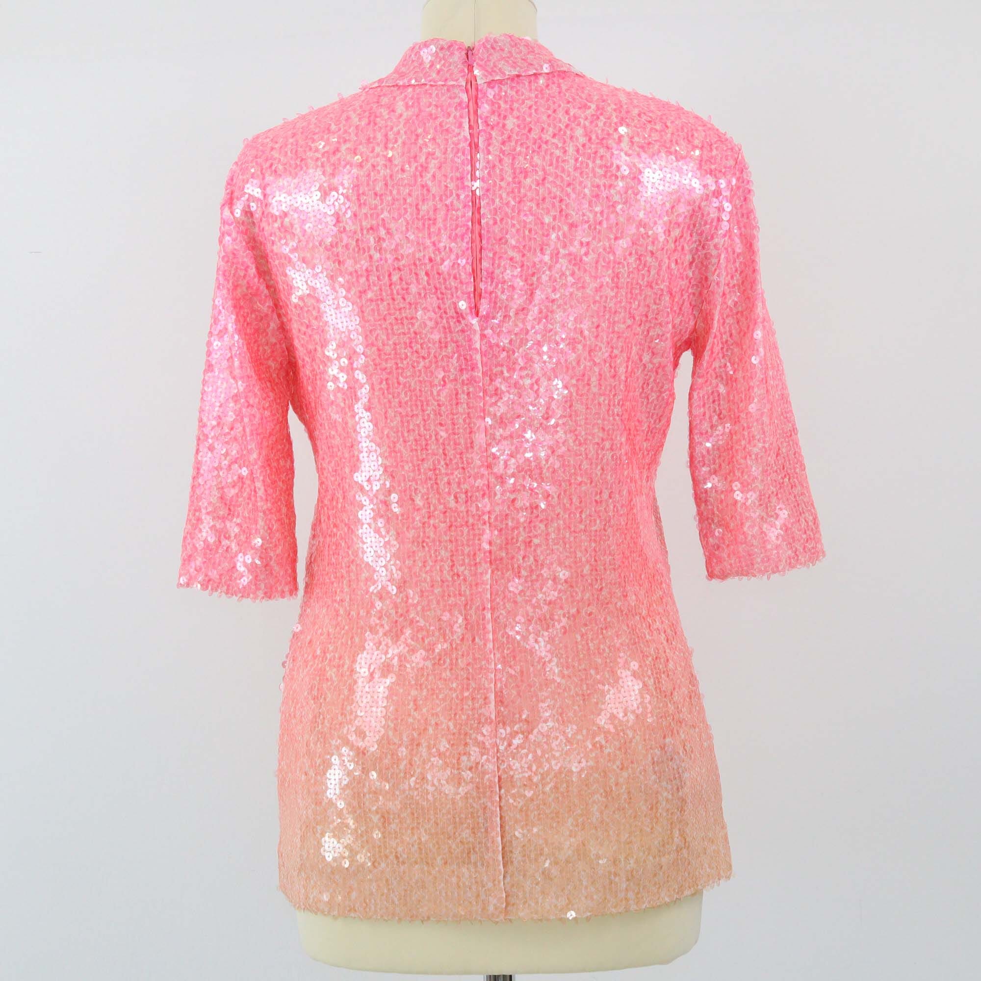 Stella McCartney Pink Sequins Top Womens Stella McCartney 