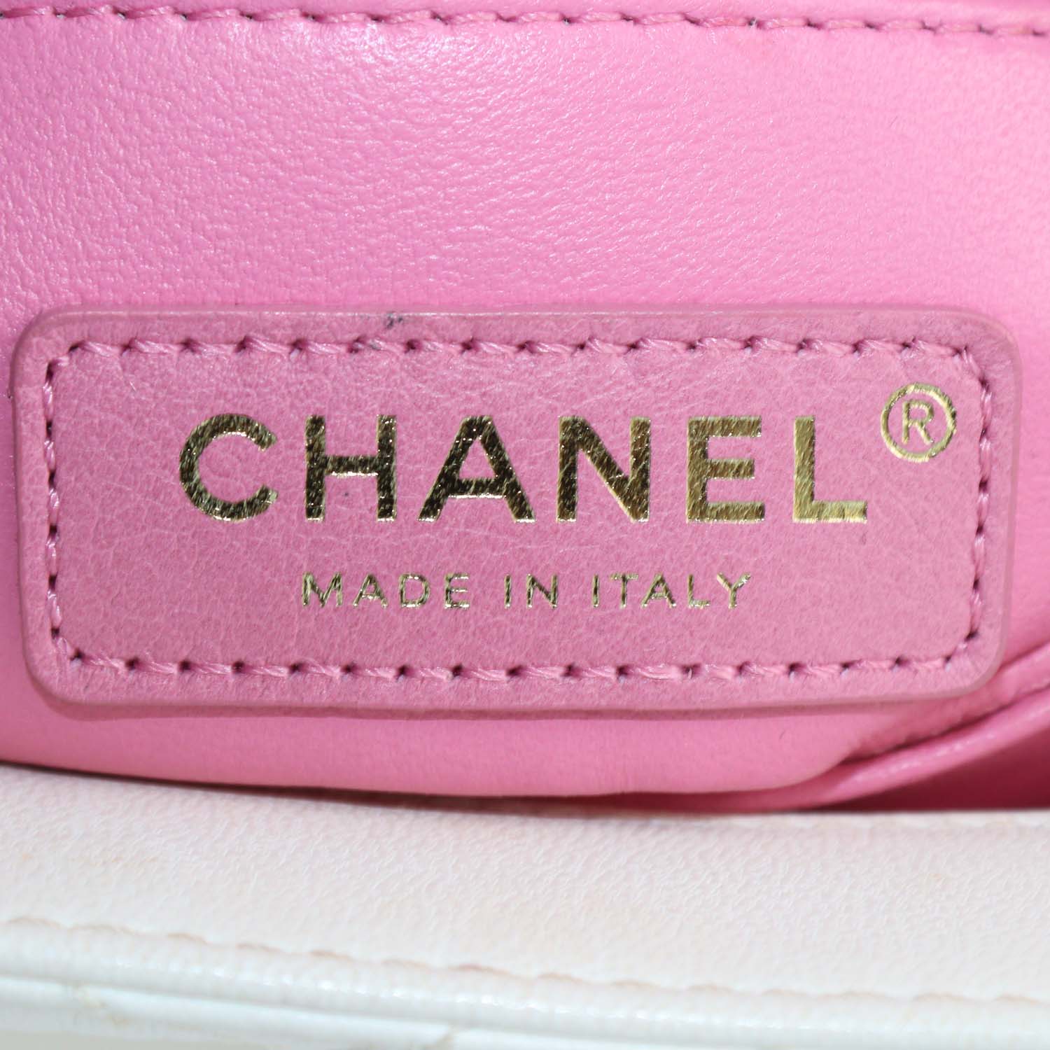 Chanel Off White Quilted Leather Mini Rainbow Coco Top Handle Bag