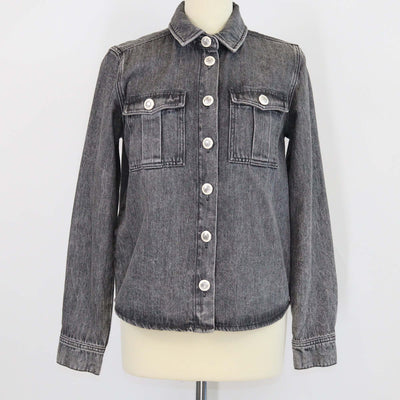 Maje Grey Denim Jacket