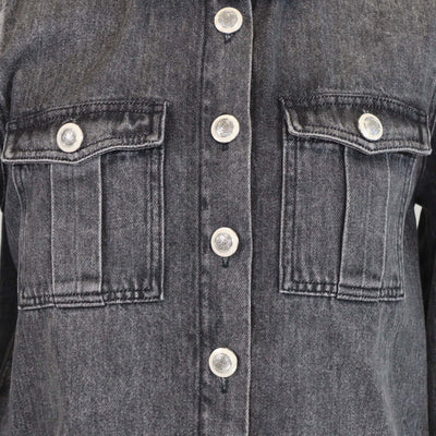 Maje Grey Denim Jacket