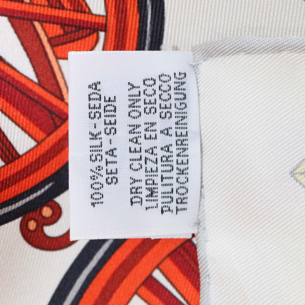 Hermes Multicolor Silk Stately Wheels Scarf 90