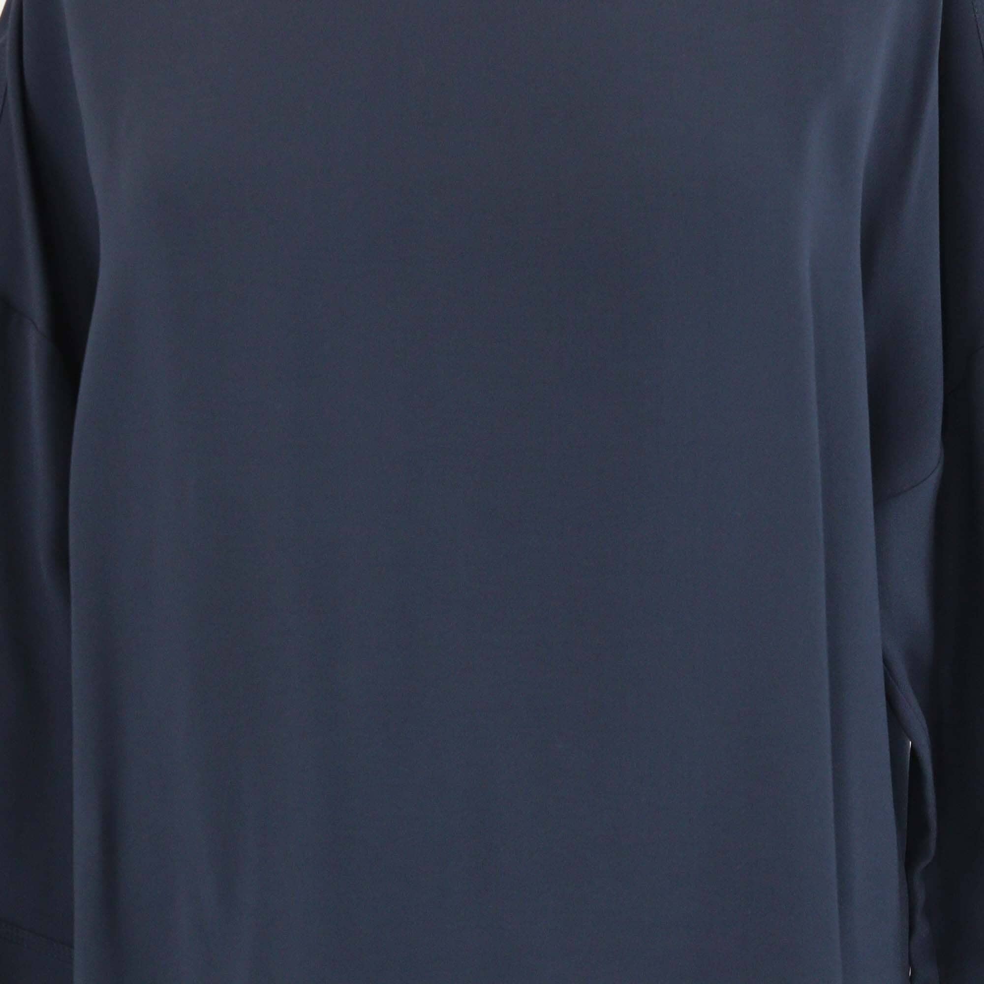Loro Piana Navy Blue Dolman 3 Quarter Sleeve Top Womens Loro Piana 