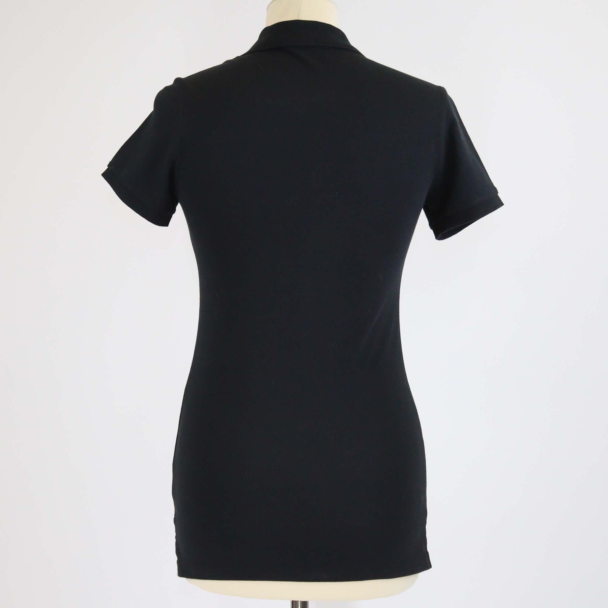 Polo Ralph Lauren Black Logo Print Slim Fit Jersey Polo T-Shirt