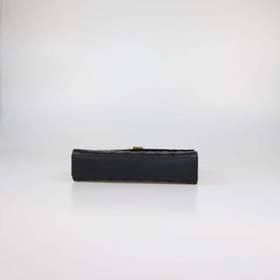 Saint Laurent Black Mix Matelasse Leather Medium Envelope Flap Bag