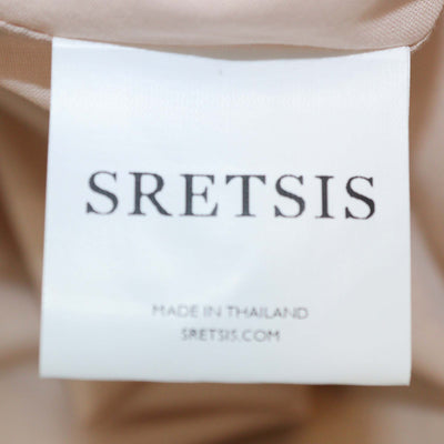 Stretsis Beige Linen Annabelle Tunic Floral Embroidered Blouse