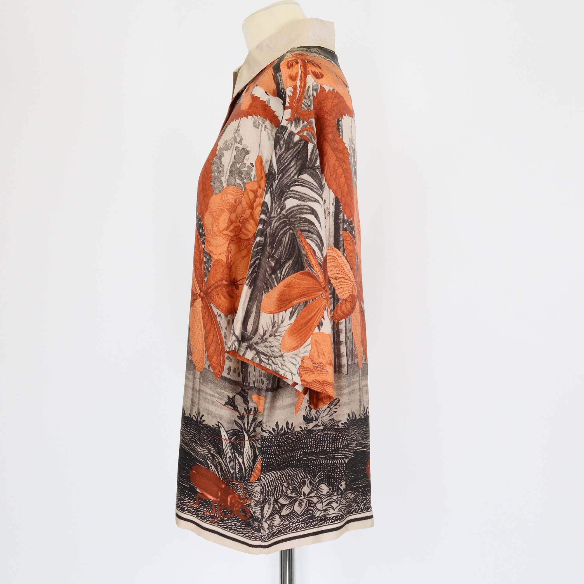 Biyan Multicolor Animal Print Short Sleeve Shirt Womens Biyan 