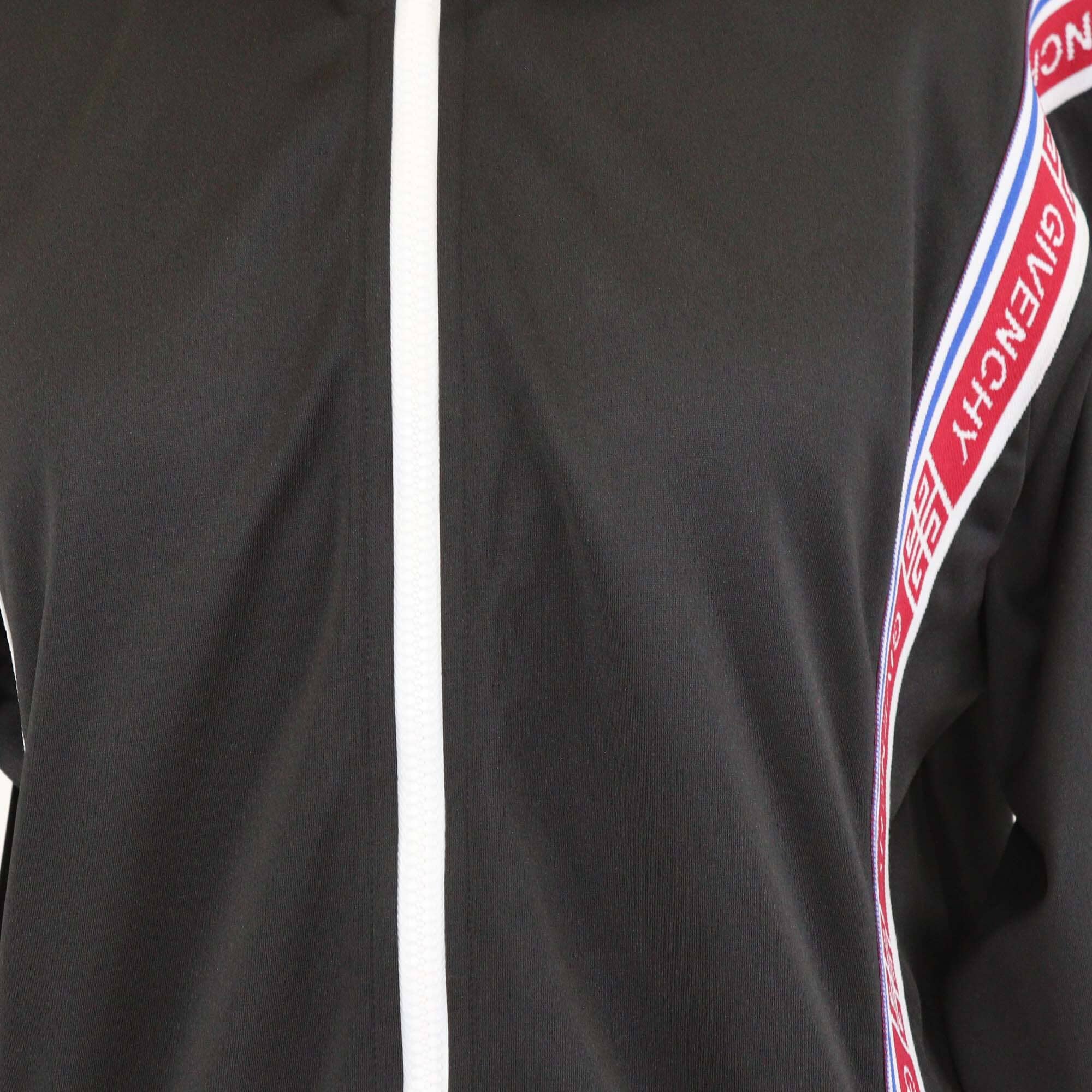 Givenchy Black Logo Tape Zip Up Track Jacket Mens Givenchy 