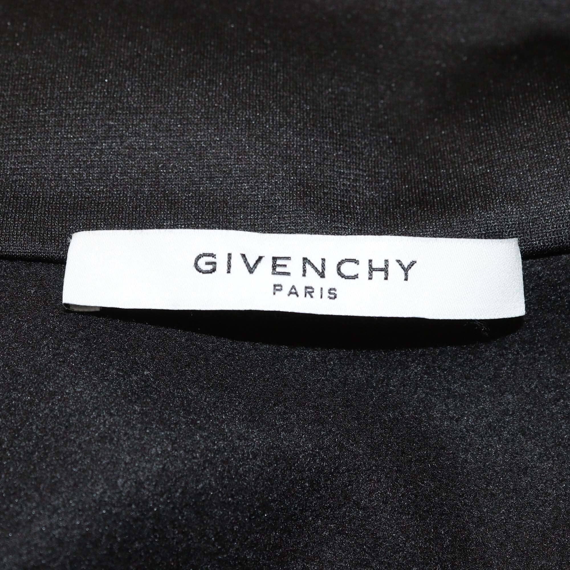 Givenchy Black Logo Tape Zip Up Track Jacket Mens Givenchy 