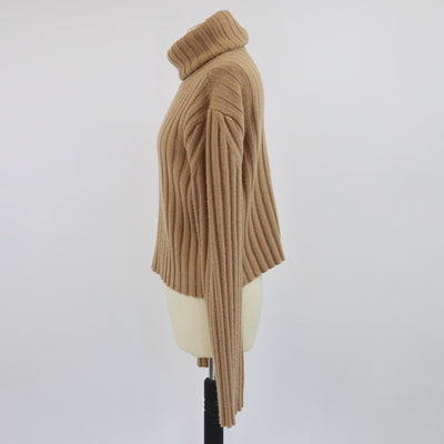 Gucci Brown Long Sleeve Turtle Neck Sweater Womens Gucci 