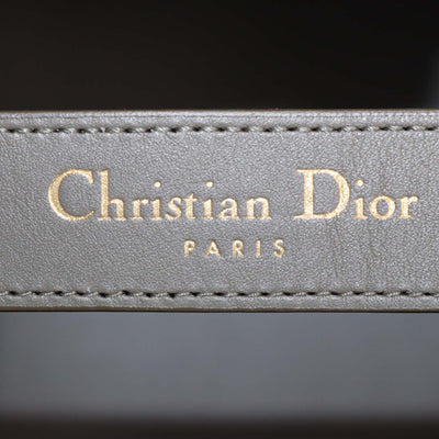 Christian Dior Olive Taupe Macrocannage Leather Large Toujours Bag
