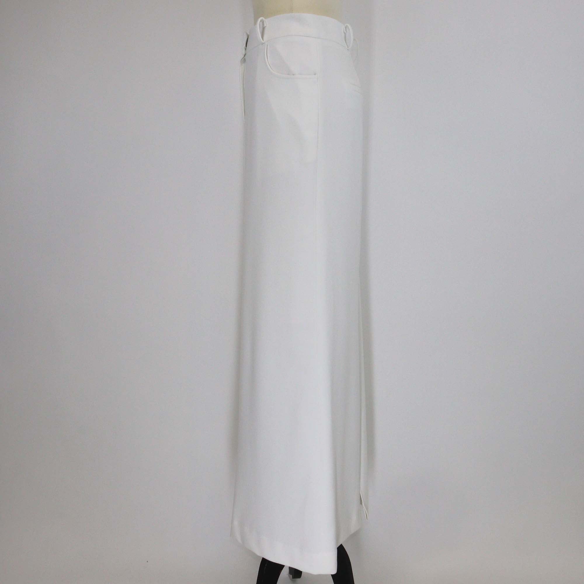 The Frankie Shop White Back Pleats Maxi Skirt