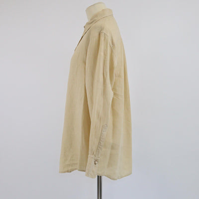 Chloe Light Brown Pearl Bottons Long Sleeve Shirt Womens Chloe 