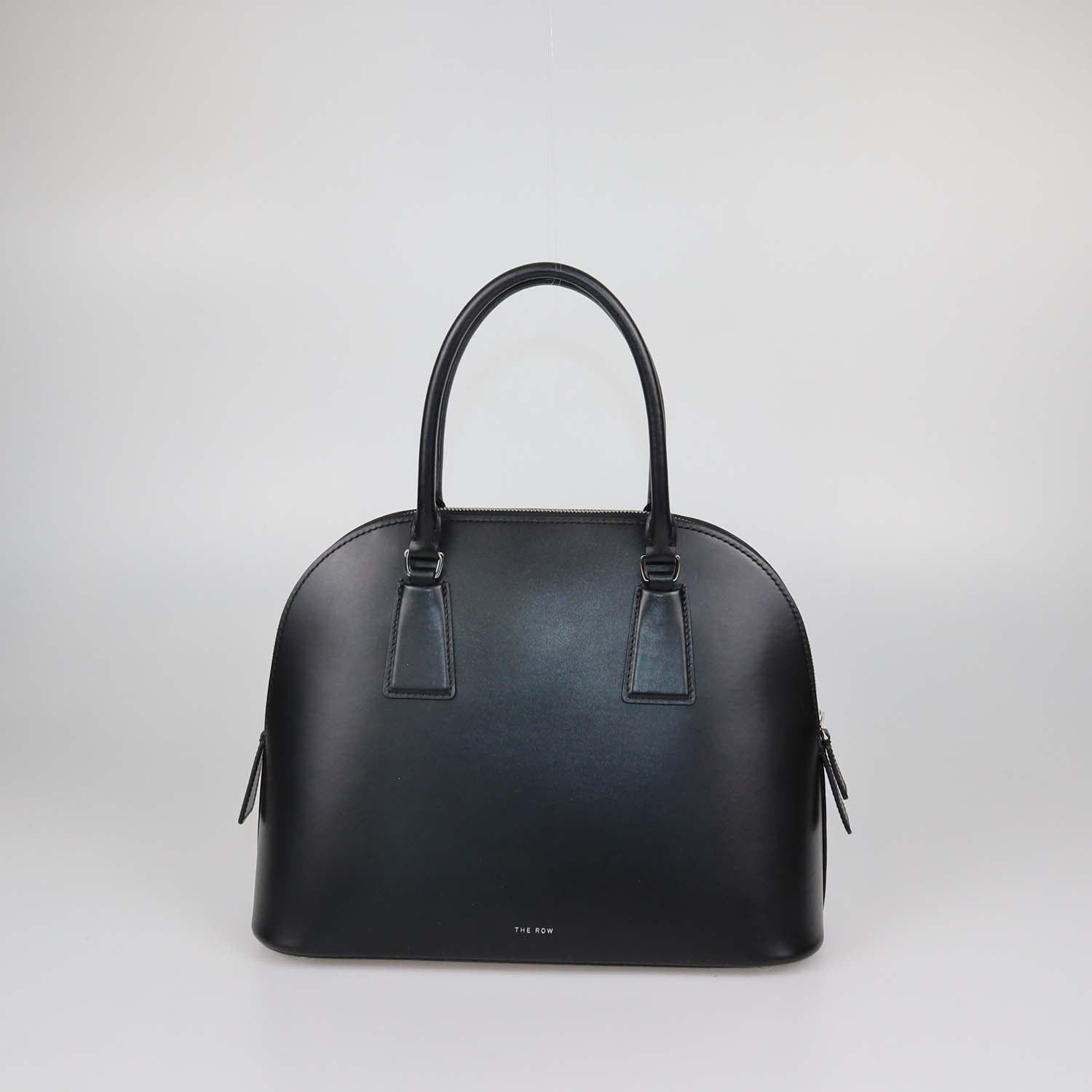 The Row Black Leather Nina Satchel