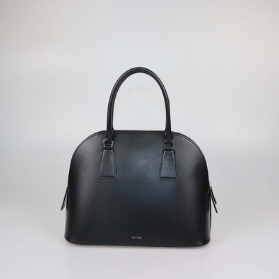 The Row Black Leather Nina Satchel