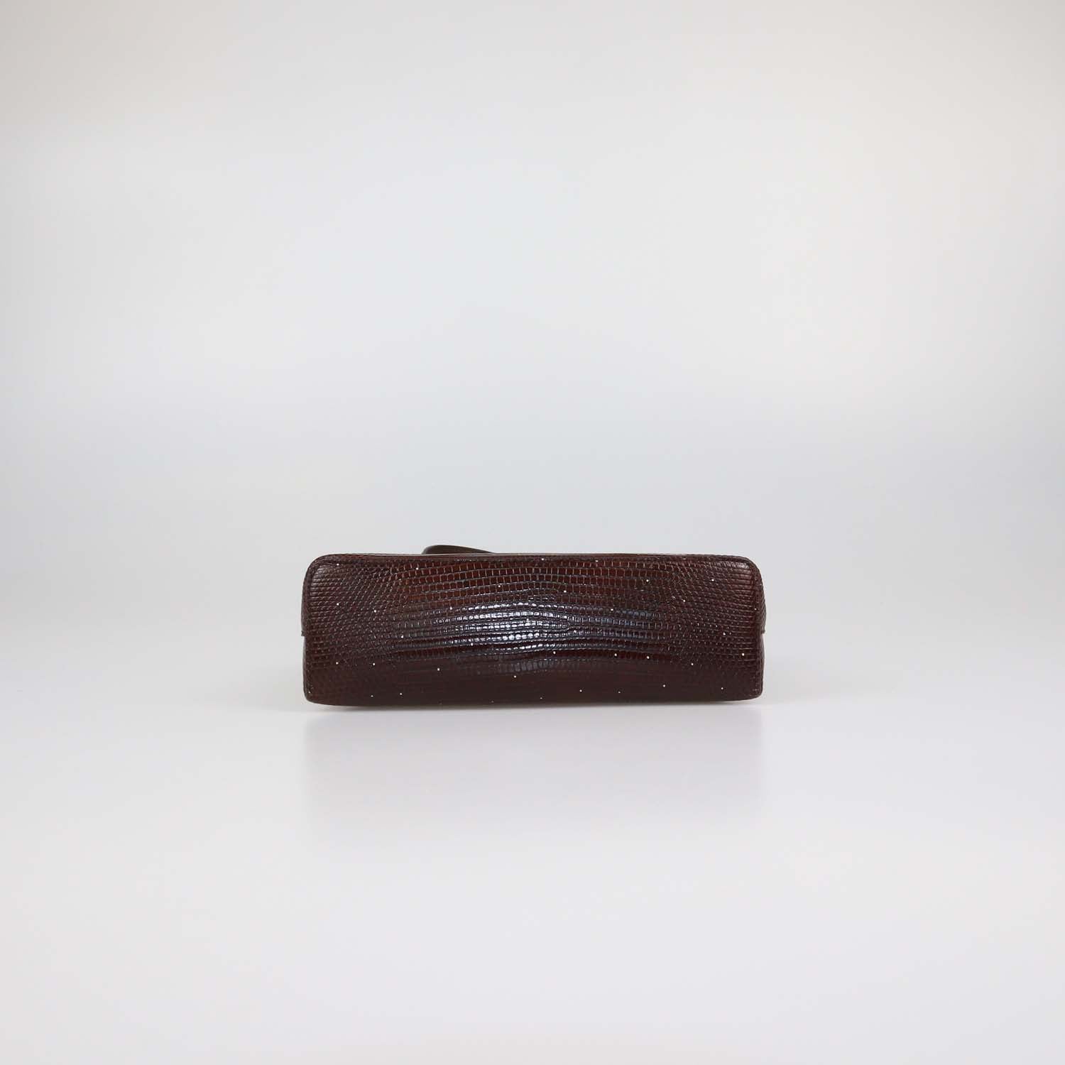 Loro Piana Dark Brown Lizard Extra Pocket L19 Pouch