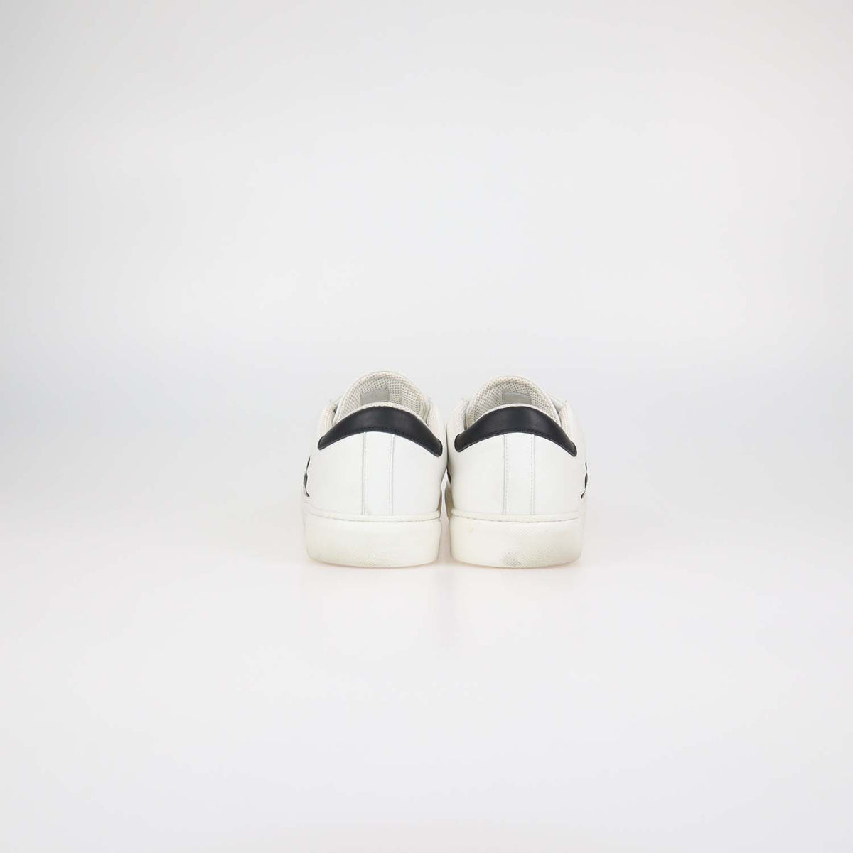 Bottega Veneta White Leather Weave Sneakers
