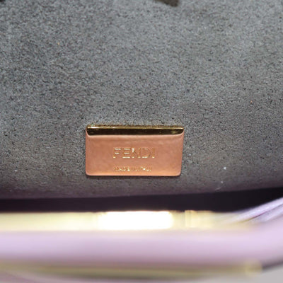 Fendi Pink Leather Micro Peekaboo Top Handle Bag