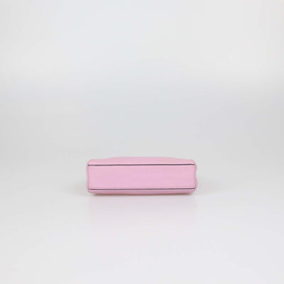 Fendi Pink Leather Micro Peekaboo Top Handle Bag