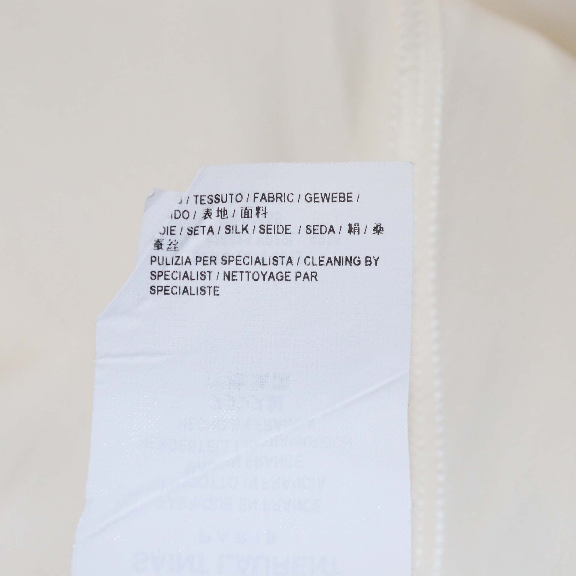 Saint Laurent Cream Thin Strap Slip Dress Womens Saint Laurent 