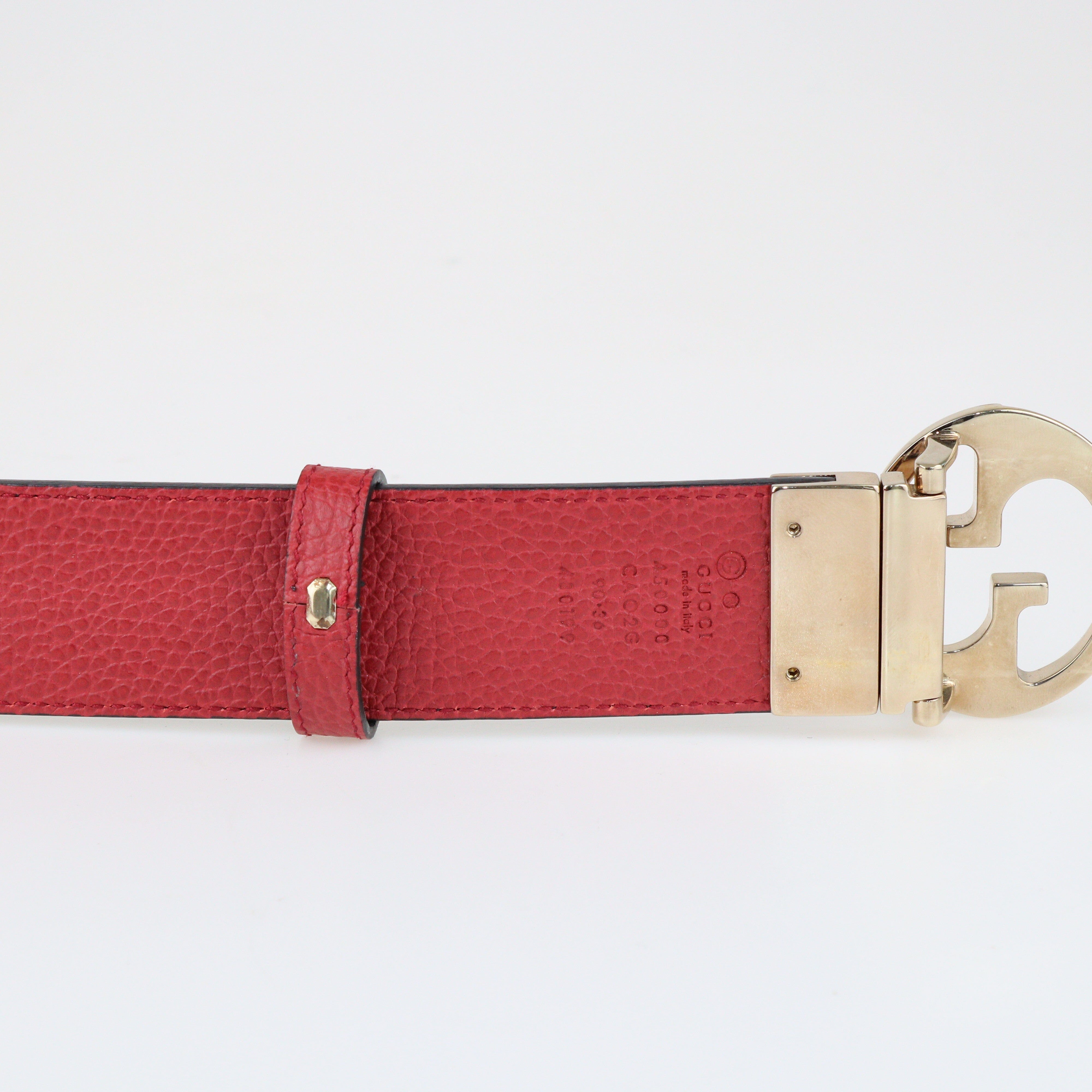 Black/Red 1973 Reversible Belt Accessories Gucci 