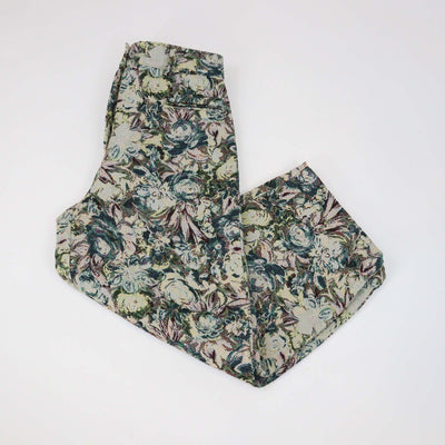 Ganni Multicolor Floral Print Tapestry Jacquard Trousers