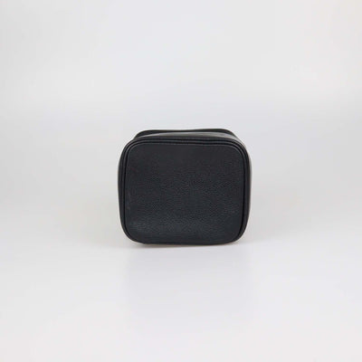 Chanel Black Caviar Leather CC Vanity Top Handle Bag