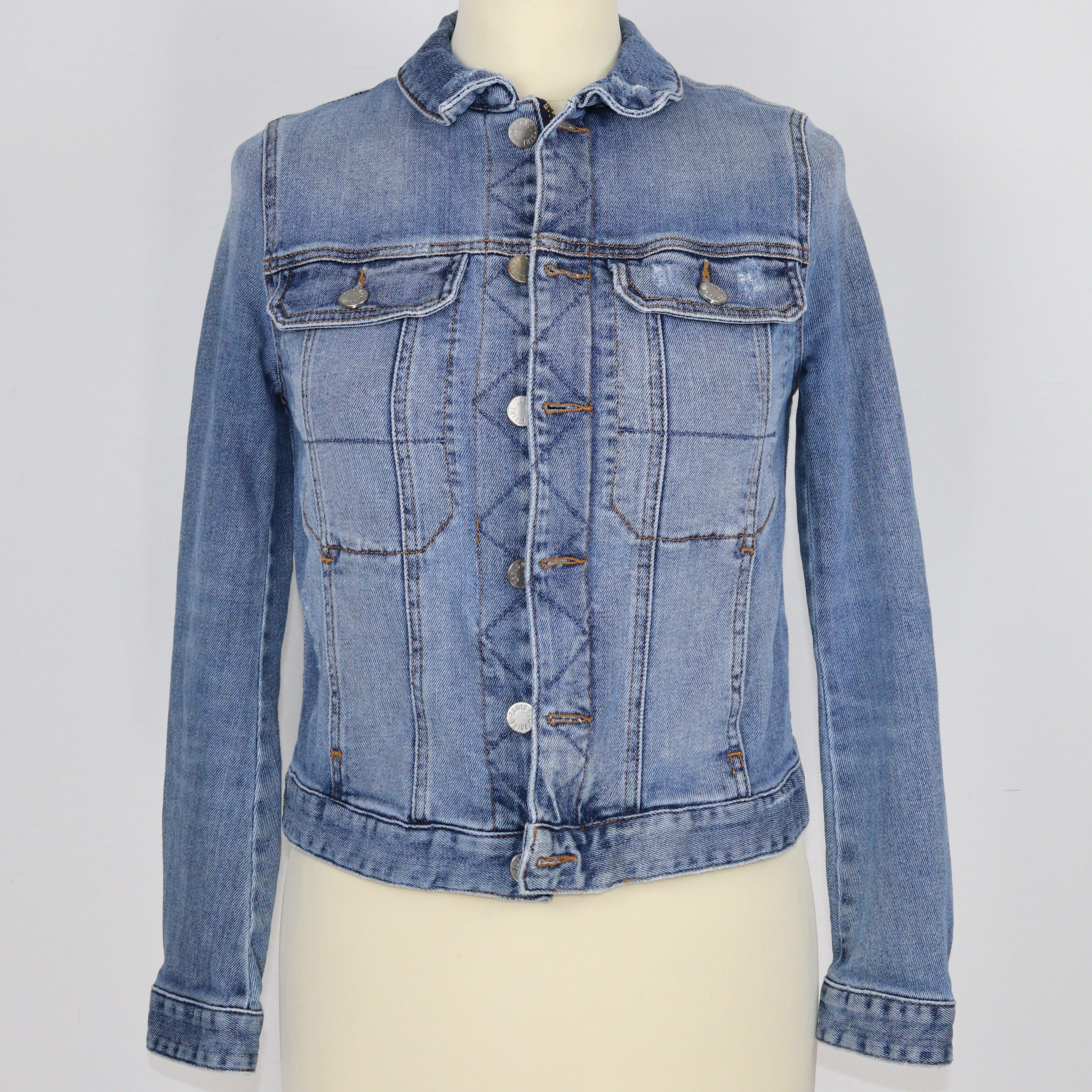 Blue best sale denim coat