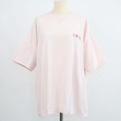 Christian Dior Pink Cotton Jardin Embroisered Relaxed Fit T-Shirt