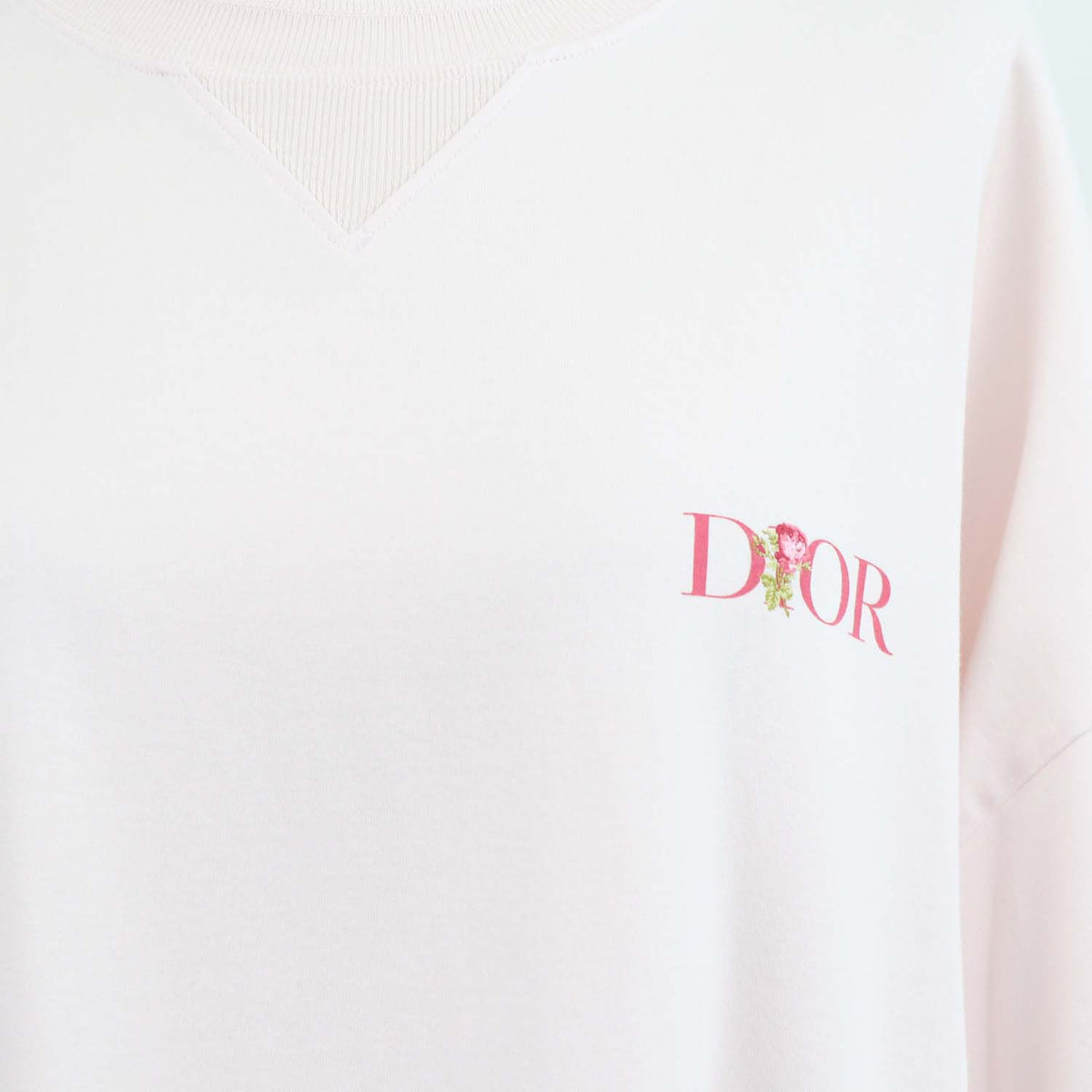 Christian Dior Pink Cotton Jardin Embroisered Relaxed Fit T-Shirt