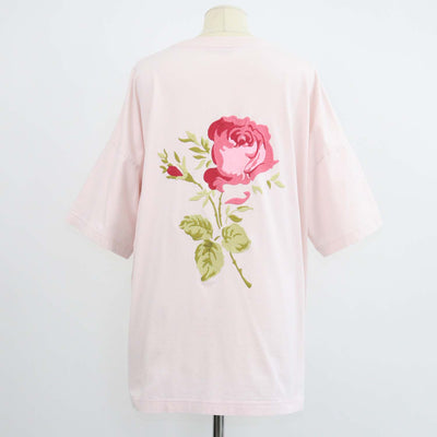 Christian Dior Pink Cotton Jardin Embroisered Relaxed Fit T-Shirt