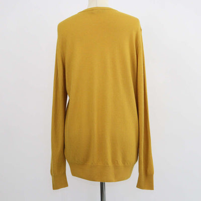 Loro Piana Mustard Yellow Baby Cashmere Crewneck Sweater