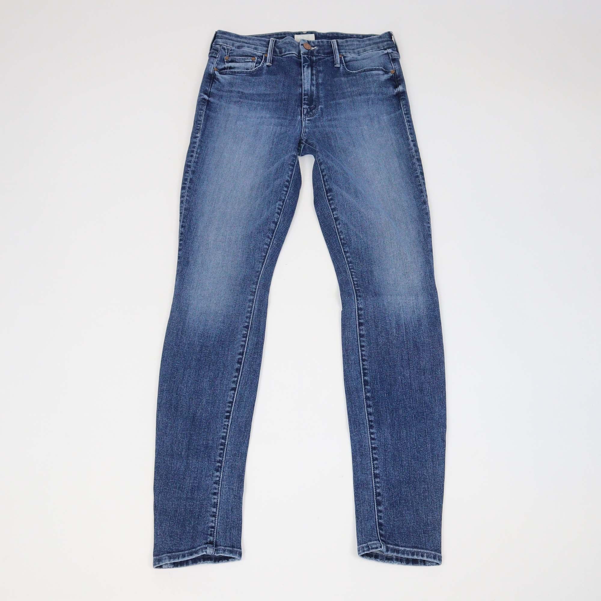 Mother Blue Denim High Waisted Looker Jeans