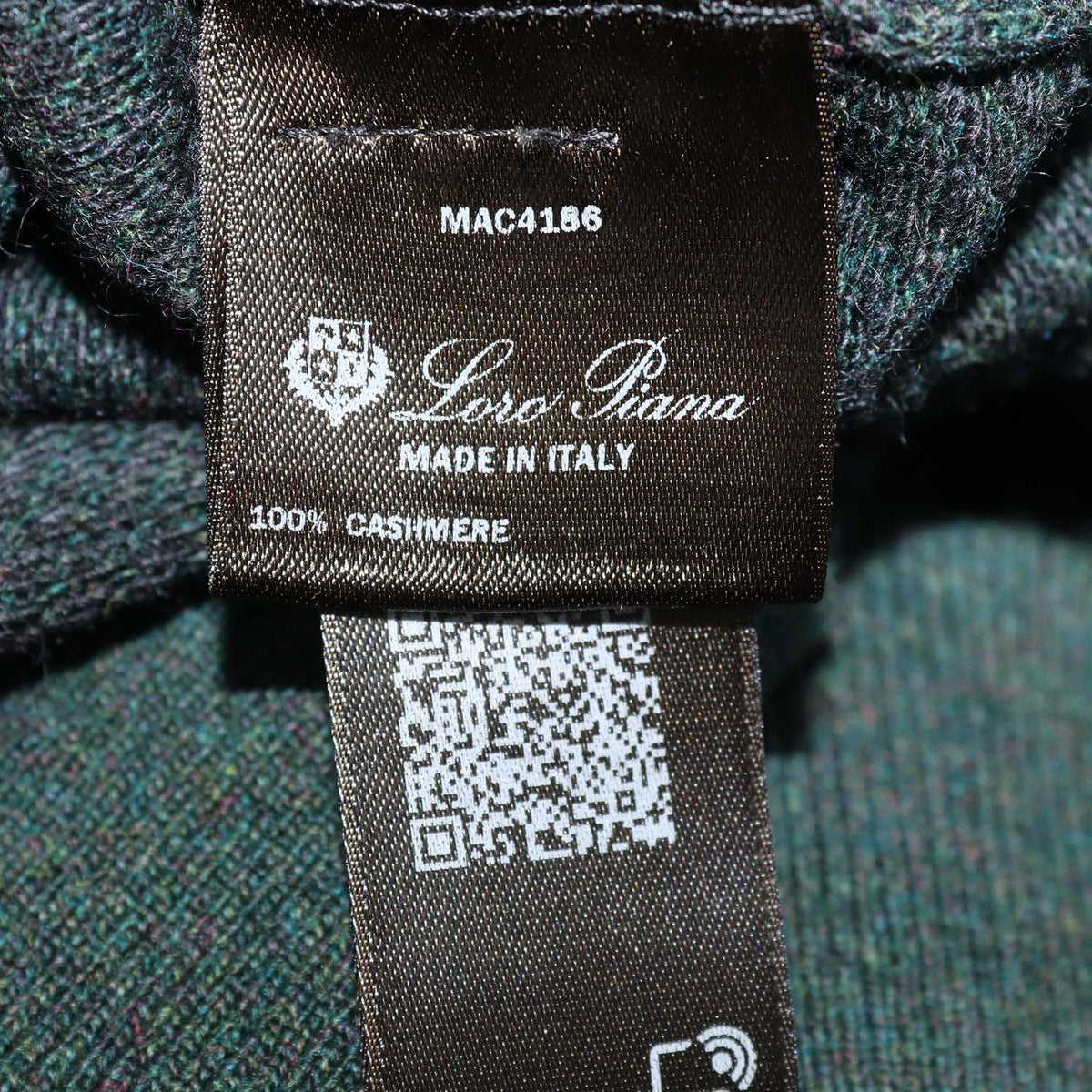 Loro Piana Dark Green Cashmere Roadster Pullover Sweater