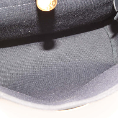 Hermes Black Canvas and Leather Herbag Zip 31 Bag
